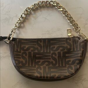 Stylish Brown Chain Shoulder Bag